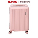 AZKO Luggo 20 inci Ride On Koper Anak Pc & Aluminium Tsa Lock - Pink Hardcase Luggage Koper Kabin Dengan Tsa Tas Jalan-Jalan Travel Bag Tas Roda