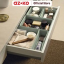 AZKO Stora Set 4 Pcs Organizer Laci - Hijau Terra Drawer Storage Kotak Kompartemen Laci Serbaguna Wadah Simpan Multifungsi Tempat Alat Tulis Minimalis