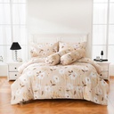 AZKO Sleeplite Seprai Microfiber Flower Ella Sprei Motif Seprai Aesthetic Seprei Sheet Set Bed Sheet Aksesoris Tempat Tidur Set Sarung Bantal Sarung Guling