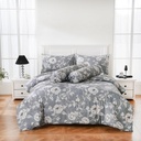 AZKO Sleeplite Seprai Microfiber Flower Quinn Sprei Motif Seprai Aesthetic Seprei Sheet Set Bed Sheet Aksesoris Tempat Tidur Set Sarung Bantal Sarung Guling