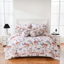 AZKO Sleeplite Seprai Microfiber Flower Tulip Sprei Motif Seprai Aesthetic Seprei Sheet Set Bed Sheet Aksesoris Tempat Tidur Set Sarung Bantal Sarung Guling