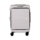 AZKO Legend Walker Malibu Koper Pc & Abs - Putih Ivory Hardcase Luggage Koper Kabin Dengan Tsa Tas Jalan-Jalan Travel Bag Tas Roda