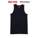 AZKO Alph Tanktop Basic Men Black M Atasan Olahraga Cowok Baju Tank Sleeveless Laki-Laki Men Sport Fashion