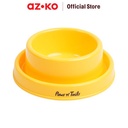 AZKO Paws N Tail Pet Bowl Leak-Proof Small Yellow Wadah Makanan Anabul Anjing Kucing Pet Food Bowl Perlengkapan Makan Hewan Peliharaan