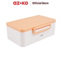 AZKO Kris 1.5 ltr Ziga Kotak Makan - Oranye Lunch Box Food Grade Food Box Kotak Bekal Makan Wadah Makanan