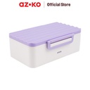 AZKO Kris 1.5 ltr Ziga Kotak Makan - Ungu Lunch Box Food Grade Food Box Kotak Bekal Makan Wadah Makanan