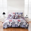 AZKO Sleeplite Set Seprai Microfiber Abstrak Camile Sprei Motif Seprai Aesthetic Seprei Sheet Set Bed Sheet Aksesoris Tempat Tidur Set Sarung Bantal Sarung Guling