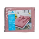 AZKO Sleeplite Set Seprai Microfiber - Dusty Pink Sprei Polos Seprai Aesthetic Seprei Sheet Set Bed Sheet Aksesoris Tempat Tidur Set Sarung Bantal Sarung Guling