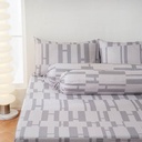 AZKO Sleeplite Set Seprai Microfiber Abstrak Faye Sprei Motif Seprai Aesthetic Seprei Sheet Set Bed Sheet Aksesoris Tempat Tidur Set Sarung Bantal Sarung Guling