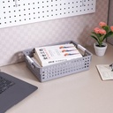 AZKO Stora Dots Keranjang Penyimpanan Short Handle Storage Basket Kotak Penyimpanan Serbaguna Bin Organizer Tempat Simpan Barang
