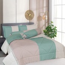 AZKO Sleeplite 120x200 Cm Set 4 Pcs Seprai Single Microfiber Stripe Jade