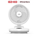 AZKO Kris 6 inci Kipas Angin Meja 3 Blade 30 watt - Putih Desk Fan Penyejuk Ruangan Kipas Baling-Baling