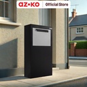 AZKO Masterspace Kabinet Parcel Back Opener - Hitam Parcel Box Lemari Paket Tempat Penyimpanan Paket Kotak Penerima Paket Outdoor