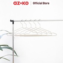 AZKO Stora 41.5 cm Set 5 Pcs Hanger Aluminium - Abu-Abu Henger Gantungan Baju Serbaguna Shirt Hook Perlengkapan Rumah Tangga