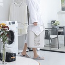 AZKO Stora Gantungan Pakaian Dengan Keranjang Double Stand Hanger Gantungan Baju Berdiri Clothes Organizer Standing Clothing Rack