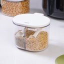 AZKO Kris Tempat Bumbu Dapur Dengan Sendok Set Spice Jar Tempat Penyimpanan Bumbu Perlengkapan Dapur Seasoning Jar Set