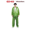 AZKO Otto Klasse Ukuran Xxl Jas Hujan Dengan Reflector - Hijau Raincoat Mantel Hujan Baju Pelindung Ujan Ponco Perlengkapan Berkendara