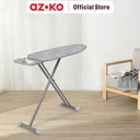 AZKO Stora 91X30 cm Meja Setrika Dengan Iron Rest - Abu-Abu Papan Setrikaan Alas Tempat Setrika Ironing Board Perlengkapan Rumah Tangga