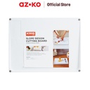 AZKO Kris Talenan Desain Landai Plastik - Putih Papan Pemotong Makanan Cutting Board Chopping Board Alas Iris Perlengkapan Masak Peralatan Dapur