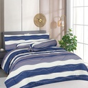 AZKO Sleeplite Seprai Microfiber Stripe Eli Sprei Motif Seprai Aesthetic Seprei Sheet Set Bed Sheet Aksesoris Tempat Tidur Set Sarung Bantal Sarung Guling Bedcover