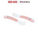 AZKO Rosti Set 2 Pcs Sendok Makan Bayi Butterfly - Pink Baby Table Spoon Food Grade Eating Utensil Sendok Makan Peralatan Makan