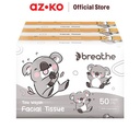 AZKO Breathe Set 6 Pcs Tisu Wajah Travel Koala Facial Tissue Tisu Muka Tisue Pembersih Serbaguna Perlengkapan Kebersihan