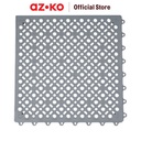 AZKO Forhom 30X30 cm Set 6 Pcs Tile Deck 0.54M2 - Abu-Abu Decking Tile Lantai Bongkar Pasang Instalasi Lantai Aksesoris Bangunan Rumah Aksesoris Teras