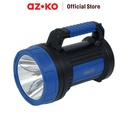 AZKO Powerlite Senter Led Rechargeable 7 Watt - Biru/Hitam Flashlight Emergency Lamp Lampu Camping Portable Travel Light Lampu Darurat Cadangan