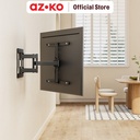 AZKO Krisbow Bracket Tv Dinding Ultra Slim Fullmotion 43-90 inci - Hitam Fixed Fixture Television Penyangga Televisi Breket Gantung Tv Tv Bracket Mount