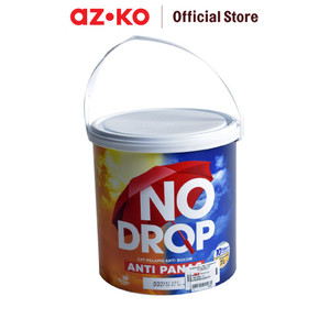 AZKO No Drop 4 kg Cat Pelapis Anti Bocor Dan Panas - Abu-Abu Paint Waterproof Cat Lapisan Pelindung Dinding Perlengkapan Tukang