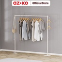 AZKO Stora 175X25X160 cm Gantungan Pakaian Retractable - Putih Stand Hanger Gantungan Baju Berdiri Clothes Organizer Standing Clothing Rack