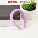 AZKO Ataru Bando Stripe Texture - Ungu Headband Aksesoris Rambut Bandana Wanita Women Accessories Hiasan Kepala