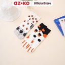 AZKO Ataru Set 2 Pasang Kaos Kaki Winter Paw Racoon Women Socks Kaus Kaki Tinggi Cewek Kaos Kaki Shoes