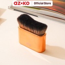AZKO Ataru Kuas Make Up Rectangle - Rose Gold Cosmetic Powder Brush Aplikator Bedak Tabur Perlengkapan Kosmetik