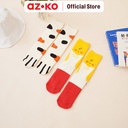 AZKO Ataru Set 2 Pasang Kaos Kaki Winter Paw Chicken Women Socks Kaus Kaki Tinggi Cewek Kaos Kaki Shoes
