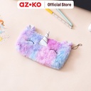 AZKO Ataru Tempat Pensil Unicorn Pouch Pensil Pulpen Pencil Case Tempat Alat Tulis Peralatan Tulis Kids School Stationery