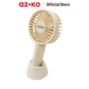 AZKO Memoo Kipas Angin Portabel Rechargeable - Putih Portable Fan Kipas Mini Travel Serbaguna Kipas Angin Isi Ulang Penyejuk Udara