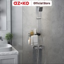 AZKO Stora Rak Wastafel Wk810215-1R - Hitam Organizer Serbaguna Rak Sabun Shampoo Tempat Peralatan Mandi Bathroom Wall Shelves