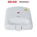 AZKO Kris Sandwich Maker 1 Slice - Putih Matte Pembuat Roti Lapis Alat Pemanggang Cetakan Sandwich Anti Lengket Perlengkapan Dapur