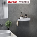 AZKO Stora Rak Dinding Kamar Mandi Aluminium Wk820429 Shower Wall Shelf Organizer Tempat Sampo Sabun Rak Tembok Serbaguna Aksesoris Kamar Mandi Furniture Indoor Rumah