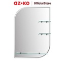 AZKO Fosa 50X70 cm Cermin Dinding Kamar Mandi Dengan Rak Od-B009 Bathroom Wall Mirror Rak Cermin Tembok Aksesori Kamar Mandi Furniture Rumah