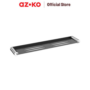 AZKO Acroz Rak Dinding Kamar Mandi Glass Elegant 21313 Organizer Serbaguna Rak Sabun Shampoo Tempat Peralatan Mandi Bathroom Wall Shelves