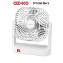AZKO Apa Kipas Angin Meja 2In1 6 watt - Putih Desk Fan Penyejuk Ruangan Kipas Baling-Baling