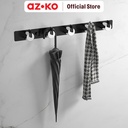 AZKO Acroz Gantungan Dinding Kamar Mandi 5 Kait Elegant 21301 Bathroom Hook Kaitan Dinding Serbaguna Pengait Handuk Alat Mandi