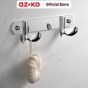 AZKO Fosa Gantungan Dinding Kamar Mandi 2 Kait Basic 2901-2 Bathroom Hook Kaitan Dinding Serbaguna Pengait Handuk Alat Mandi