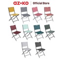 AZKO Kursi Lipat Textlene Steel Random Folding Chair Kursi Memancing Bangku Lipat Kemah Furniture Outdoor