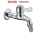 AZKO Acroz Keran Air Dengan Ulir Chrome T2008B-F20 Outdoor Cold Tap Kran Air Tembok Aksesoris Kamar Mandi Bathroom Accessories