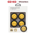 AZKO Carex Set 4 Pcs Pelindung Pintu Mobil Smile Circle - Hitam Aksesoris Eksterior Mobil Door Protector Sticker Car Perlengkapan Otomotif