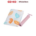 AZKO Ataru 60X80 cm Kantong Vakum Travel Dengan Pompa Packaging Vakum Pembungkus Anti Udara Kantong Pengemas Hisap Packing Bag