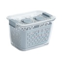 AZKO Kris Gure Wadah Makanan Dengan Saringan Food Container With Colander Kotak Makan Food Grade Serbaguna Tempat Makanan Food Storage Kitchenware - 0.60